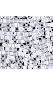Miyuki square - cubes 1.8mm Beads - Crystal matted SB18-131F